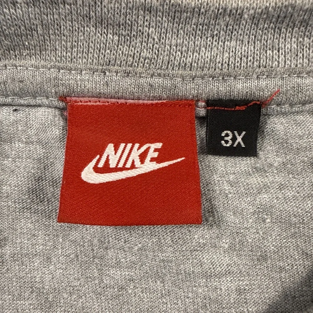 Nike Big Nike Swoosh T Shirt Red Tag, Sz 3XL, Gray, Very Soft